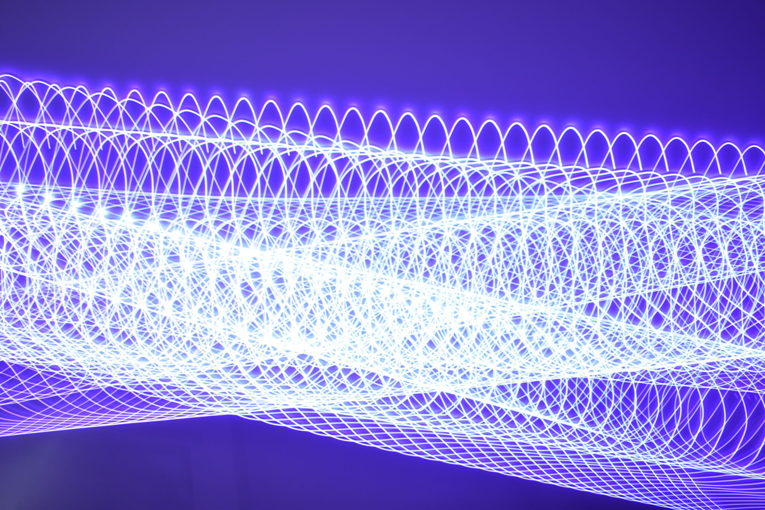 LED-Licht, das DNA Stränge simuliert