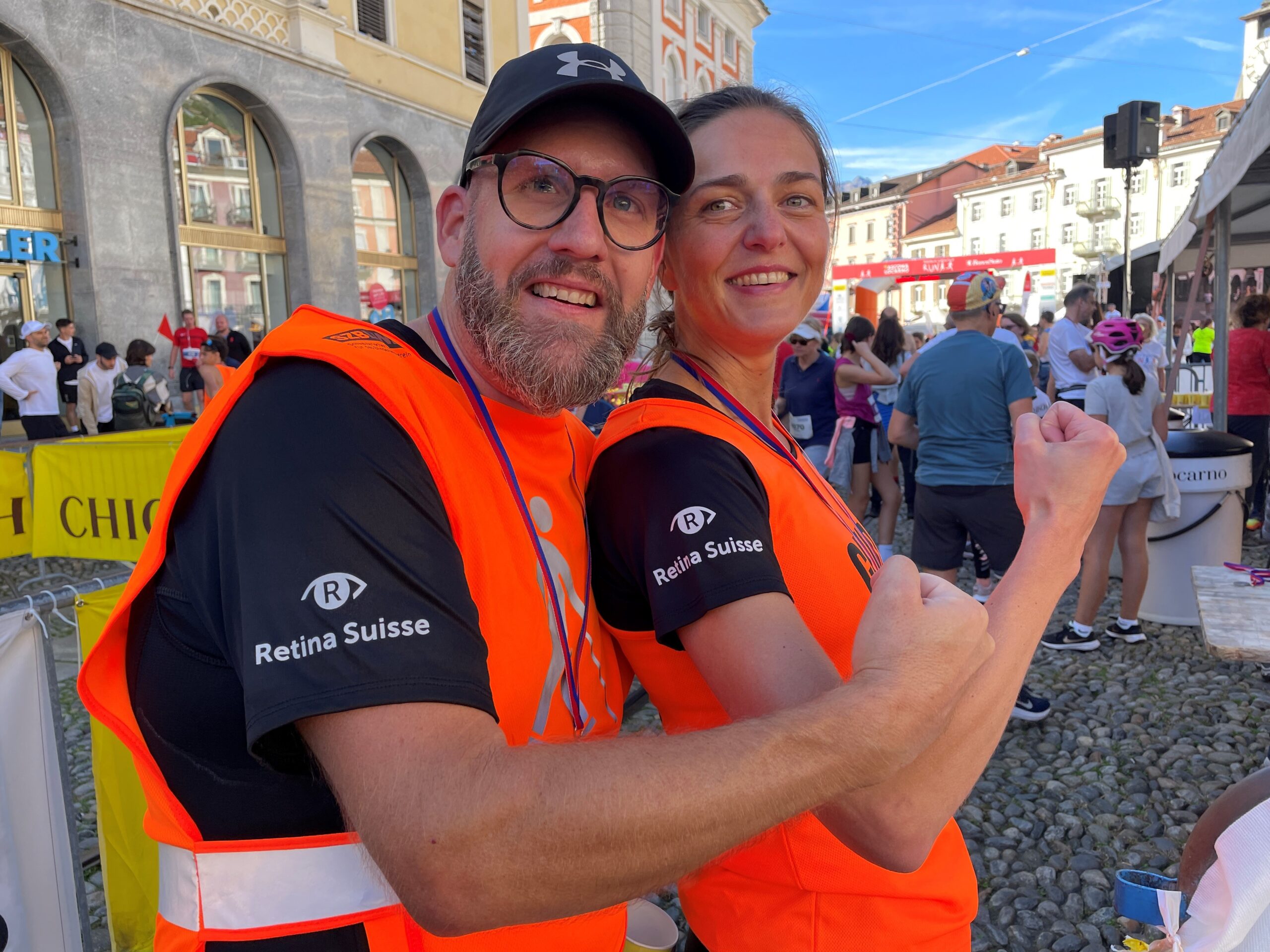 Erfolgreich in Locarno: Mario, der fast blinde Retina-Suisse-Runner